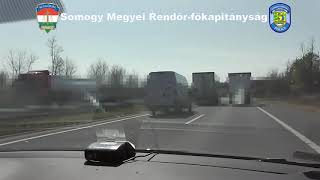 Ellenőrzés az M7-es autópálya somogyi szakaszán