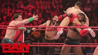Cena, Rollins & Bálor vs. Ambrose, McIntyre & Lashley: Raw, Jan. 7, 2019