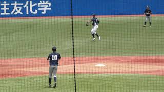 【大学野球】上武大･ブライト健太選手のバックホーム