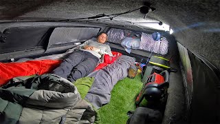 Truck Camping in -19 degrees