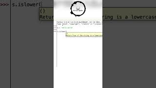 Python String Method (islower & isupper)