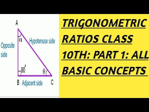 TRIGONOMETRIC RATIOS CLASS 10TH: PART 1 - YouTube