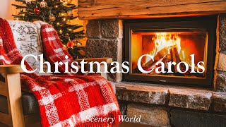 Warm atmosphere of Christmas🎄🎅🏻Peaceful time with Carol Piano - Christmas Carols | Scenery World