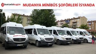 Bursa'da Mudanya minibüs şoförlerinin isyanı (ÖZEL HABER)