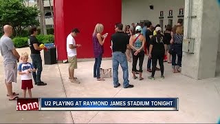 Fans travel from around the world to see U2 in Tampa