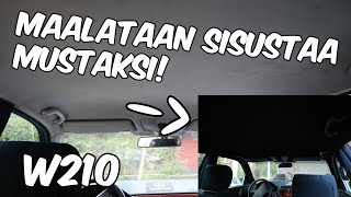 Maalataan Sisustaa Mustaksi! | W210