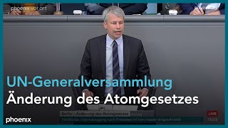 Bundestagsdebatte Änderung des Atomgesetzes am 22.09.22