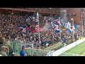 Sampdoria-Milan 2022/2023 - Il tifo della Gradinata Sud al goal del momentaneo pareggio