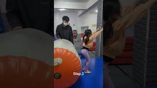 분당 초등체조 백핸드스프링 단계별 훈련(재밌어gym)