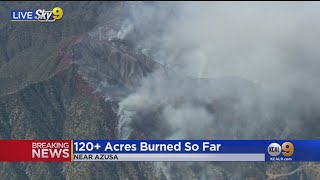 Dam Fire Burns Over 120 Acres In Angeles National Forest