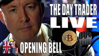 DAY TRADING LIVE - Bitcoin & Stock Market - ROBINHOOD DAY TRADER. Opening Bell - Martyn Lucas