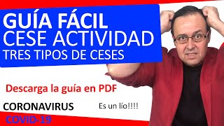 📚💰🥵 Guía CESE DE ACTIVIDAD autónomos octubre 2020, tipos, requisitos, bonificaciones, prestaciones.