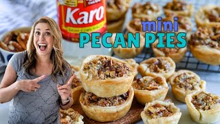 MINI Pecan Pies in a mini muffin pan