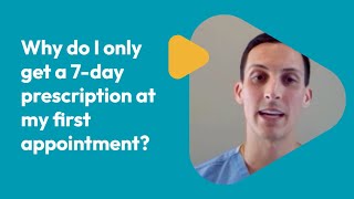 Why do I only get a 7-day prescription at my first appointment? | Dr. Nabi Ferra | QuickMD