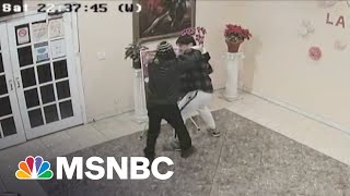 NBC News Exclusive: Surveillance video shows the moment a hero disarmed Monterey Park gunman