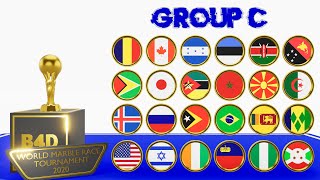 🏆 GROUP C | WORLD MARBLE RACE TOURNAMENT 2020 | MARBLE COUNTRY RACE 3D