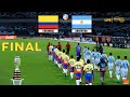 ARGENTINA vs COLOMBIA - FINAL COPA AMÉRICA 2024 | Full Match | MESSI vs COLOMBIA | REALISTIC PES 21