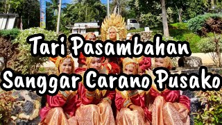 Tari Pasambahan Sanggar Carano Pusako