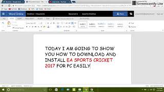 How to install EA Sports Cricket 2017 in Pc