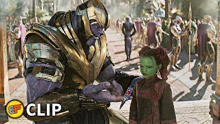 Thanos Meets Young Gamora - Flashback Scene | Avengers Infinity War (2018) IMAX