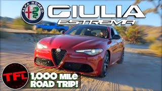 I Drive the 2023 Alfa Romeo Giulia Estrema 1,000 Miles, and I'm AMAZED By the Fuel Economy!