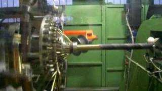 Multi-wire spiralling machine for hydraulic hoses