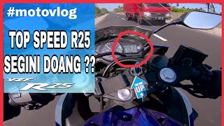 nyobain TOP SPEED YAMAHA R25 | ga berani mentok!! faktor angin