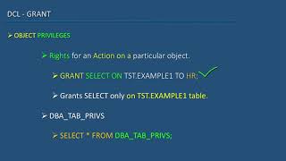 44 Oracle SQL Developer Tutorial For Beginners 51 DCL Object Privileges