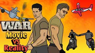 WAR movie VS reality || Hrithik Roshan | Tiger Shroff | 2D animation || NikoLandNB