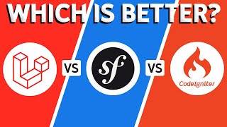 Laravel vs Symfony vs CodeIgniter (2026) - Which One Is BEST?