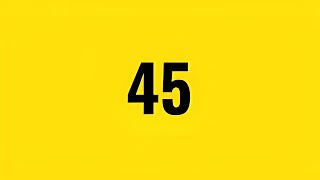 45 Second Bright Yellow Countdown Timer