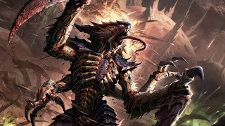 [tyranids from warhammer 40k] song title: Swarm of the Void. song style: metal.