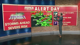 Severe weather expected late Monday