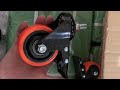 Orange Light Duty PVC Caster Wheels