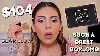 MAY BOXYCHARM 2019: SIMPLE GLITTER LOOK / SUCH A GREAT BOX! | JuicyJas