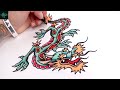 Easy Way on How to Draw Out a Dragon | Fun and Simple Tutorial for Beginners