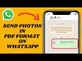How To Send Photos As PDF Files On WhatsApp [2025]