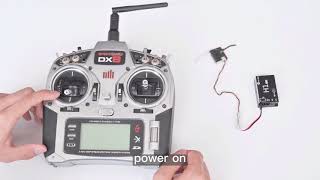 Spektrum DX8 setup flywing H1 heilcopter  DSM/DSMX