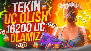 😱TEKIN UC OLISH|🔥16200 UC QANDAY OLDIM TEZ KO'RING