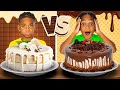 CHOCOLATE VS VANILLA FOOD CHALLENGE