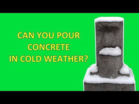 What temperature is too cold for concrete?