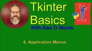 Tkinter Basics 6: Application Menus