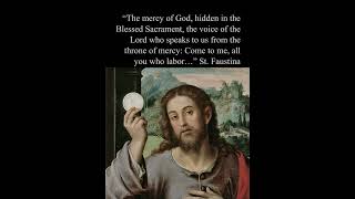 Eucharistic Love - St Faustina