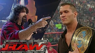 Mick Foley Challenges Randy Orton To A Match At Backlash RAW Mar 29,2004