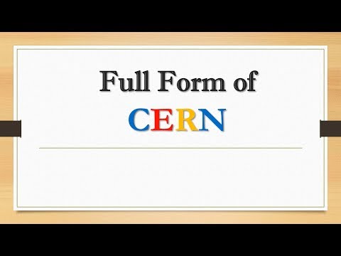 What is the full meaning of CERN in computer?