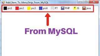 VB.NET - How To Add Item To MenuStrip From MySQL Database Using Visual Basic.Net [with source code]