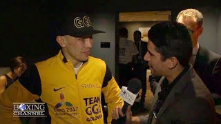 Gennady Golovkin "My style big test for everyone! Cotto & Canelo PPV fights big present for fans!"