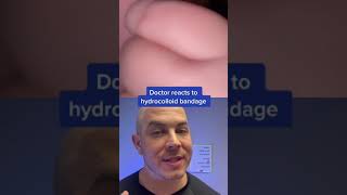 Doctor reacts to hydrocolloid bandage peel! #satisfying #pimplepatch #dermreacts