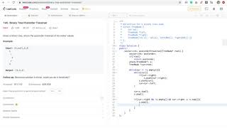 145. Binary Tree Postorder Traversal [1 Stack]