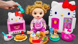 127 Minutes Satisfying With Unboxing Hello Kitty Kitchen Set | Cutee Tiny Mini ASMR kitchen set